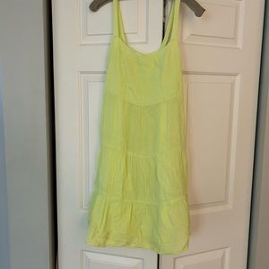 S.edge yellow cotton shift sun dress large
